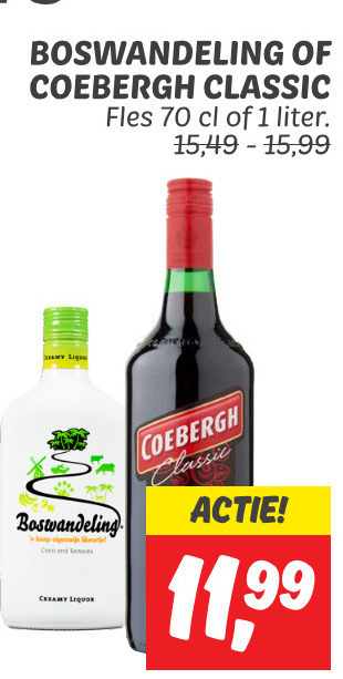 Coebergh   bessenjenever, likeur folder aanbieding bij  Dekamarkt - details