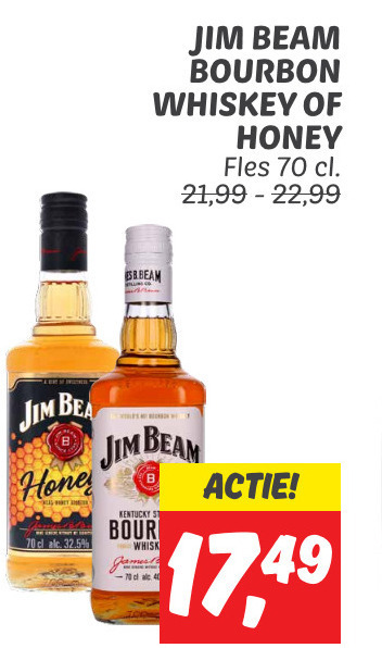 Jim Beam   bourbon folder aanbieding bij  Dekamarkt - details