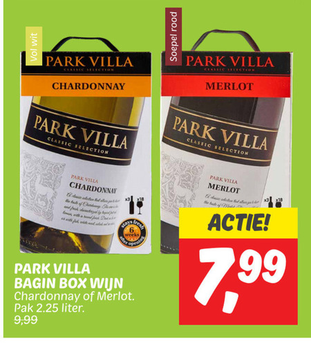 Park Villa   witte wijn, rode wijn folder aanbieding bij  Dekamarkt - details