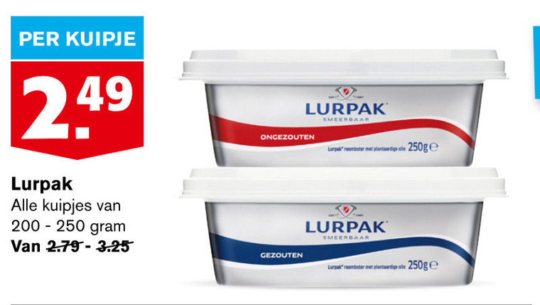 lurpak   roomboter folder aanbieding bij  Hoogvliet - details