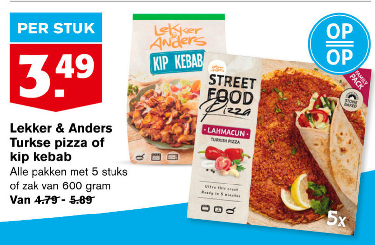 Lekker en Anders   diepvriespizza folder aanbieding bij  Hoogvliet - details