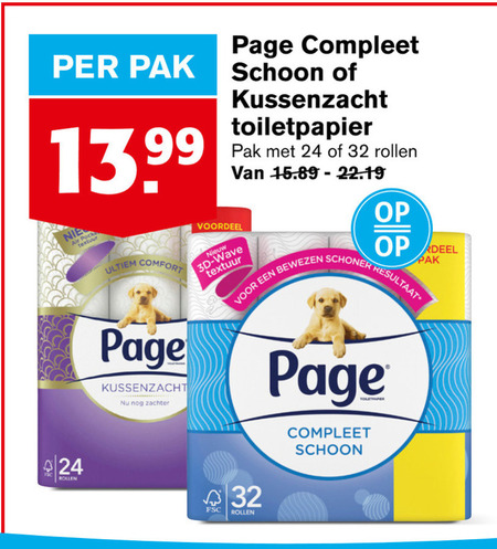 Page   toiletpapier folder aanbieding bij  Hoogvliet - details