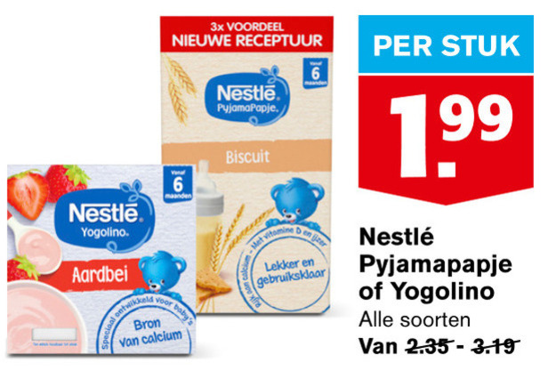 Nestle   babyvoeding folder aanbieding bij  Hoogvliet - details