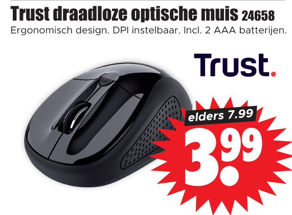 Trust   muis folder aanbieding bij  Dirk - details