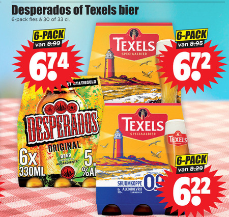 Desperados   speciaalbier folder aanbieding bij  Dirk - details