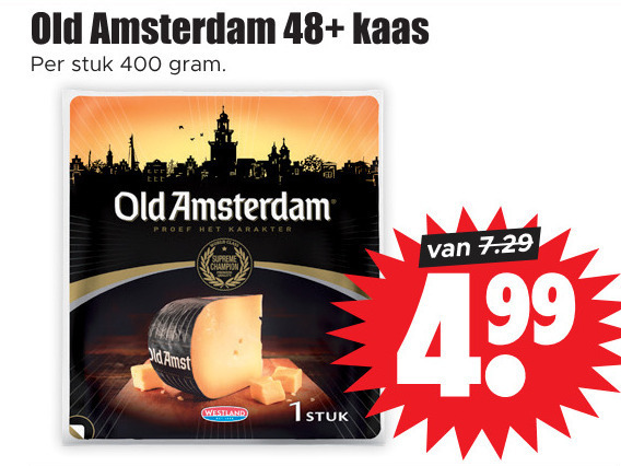 Old Amsterdam   kaas folder aanbieding bij  Dirk - details