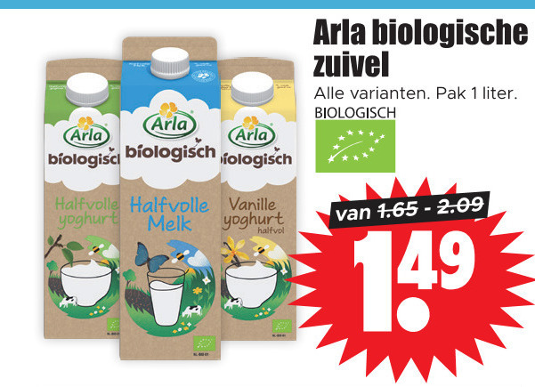 Arla   melk, zuivel folder aanbieding bij  Dirk - details