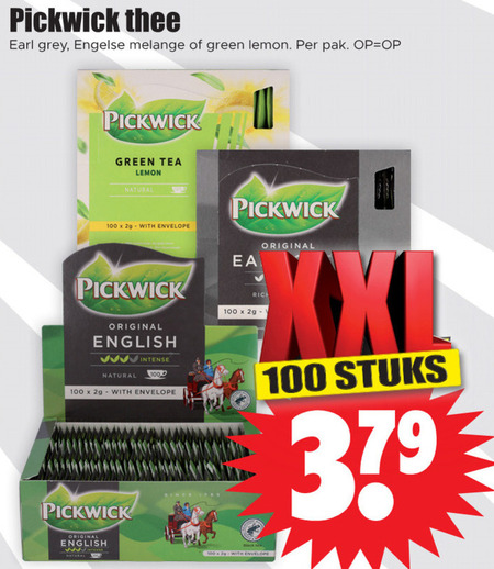 Pickwick   thee folder aanbieding bij  Dirk - details