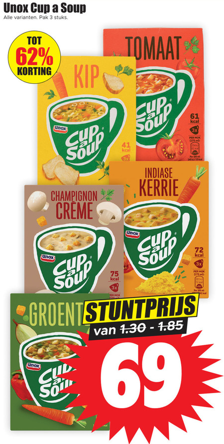 Cup a Soup   soep folder aanbieding bij  Dirk - details