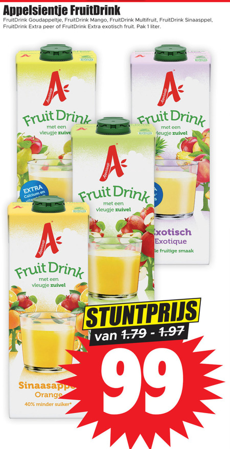 Appelsientje   fruitdrank folder aanbieding bij  Dirk - details