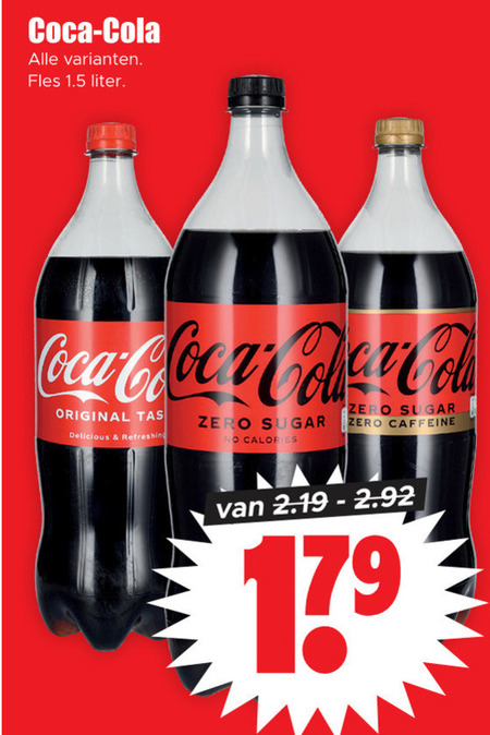 Coca-Cola   cola folder aanbieding bij  Dirk - details