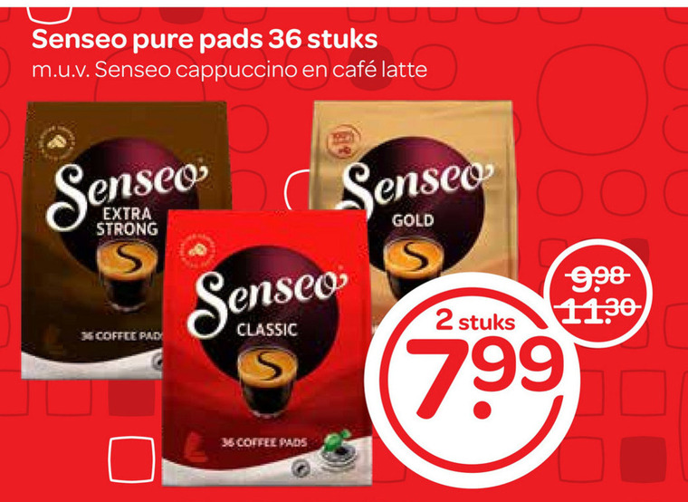 Douwe Egberts Senseo   koffiepad folder aanbieding bij  Spar - details