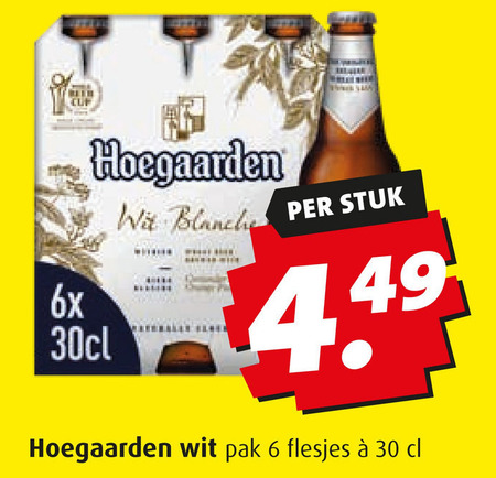 Hoegaarden   witbier folder aanbieding bij  Boni - details