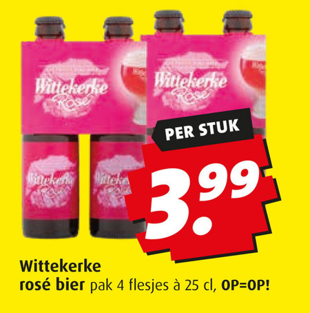 Wittekerke   rose bier folder aanbieding bij  Boni - details