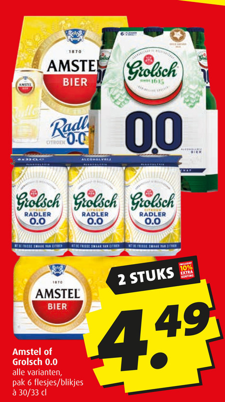 Grolsch   radler bier folder aanbieding bij  Boni - details