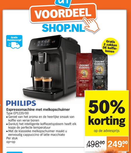 Philips   nespresso apparaat folder aanbieding bij  Albert Heijn - details