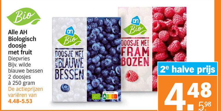 Albert Heijn Huismerk   diepvriesfruit folder aanbieding bij  Albert Heijn - details