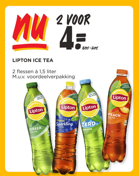 Lipton   ice tea folder aanbieding bij  Jumbo - details