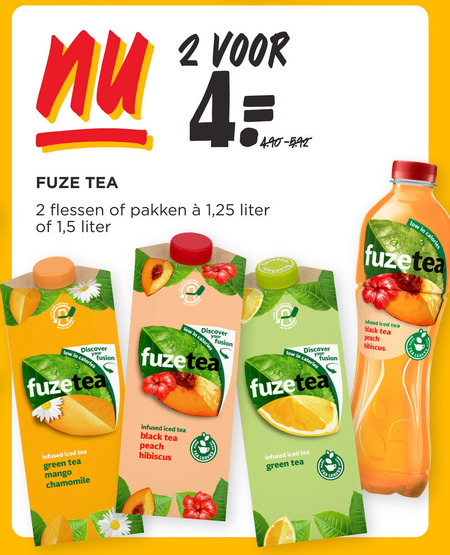 Fuze Tea   ice tea folder aanbieding bij  Jumbo - details