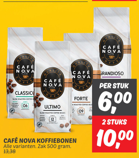 Cafe Nova   koffiebonen folder aanbieding bij  Dekamarkt - details