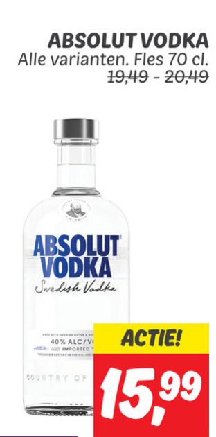 Absolut   wodka folder aanbieding bij  Dekamarkt - details