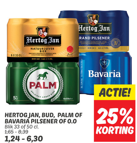 Hertog Jan   blikje bier folder aanbieding bij  Dekamarkt - details