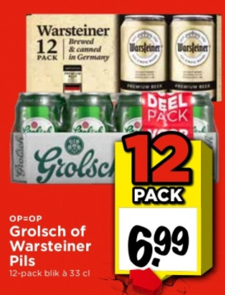 Warsteiner   blikje bier folder aanbieding bij  Vomar - details