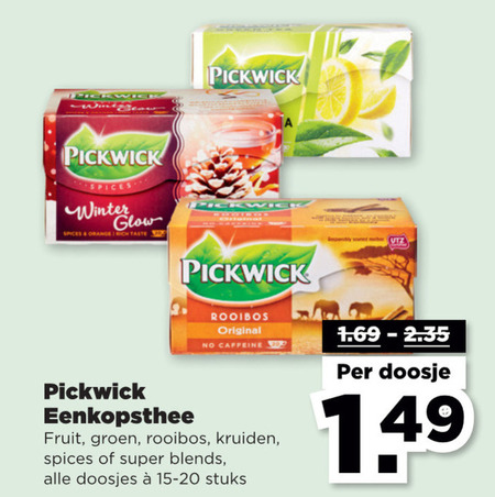 Pickwick   thee folder aanbieding bij  Plus Vandaag - details