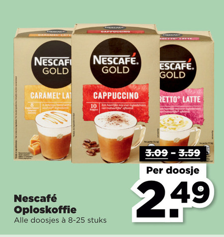 Nescafe   oploskoffie folder aanbieding bij  Plus Vandaag - details