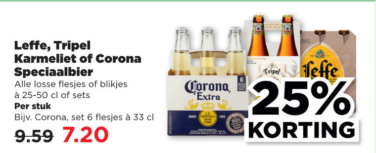 Leffe   blikje bier, speciaalbier folder aanbieding bij  Plus Vandaag - details