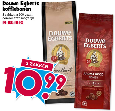 Douwe Egberts   koffiebonen folder aanbieding bij  Boons Markt - details