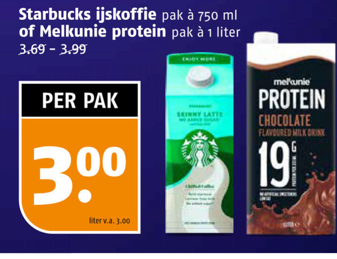 Starbucks   ijskoffie folder aanbieding bij  Poiesz - details