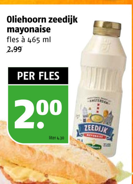 Oliehoorn   mayonaise folder aanbieding bij  Poiesz - details