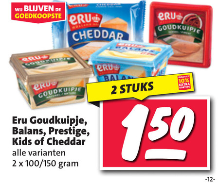 Eru   cheddar, smeerkaas folder aanbieding bij  Nettorama - details