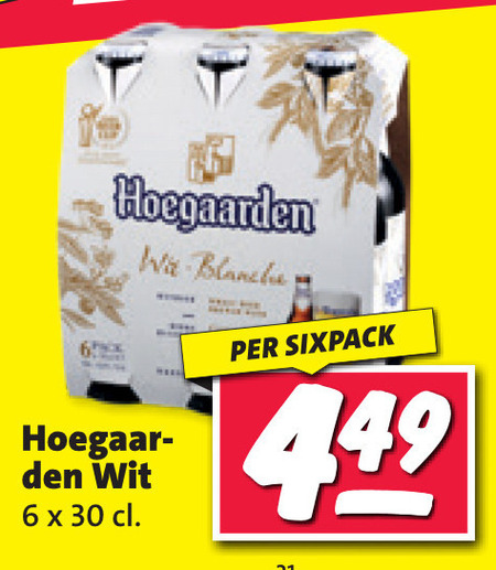 Hoegaarden   witbier folder aanbieding bij  Nettorama - details