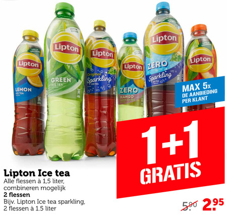 Lipton   ice tea folder aanbieding bij  Coop - details