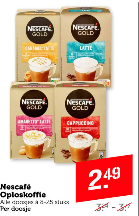 Nescafe   oploskoffie folder aanbieding bij  Coop - details