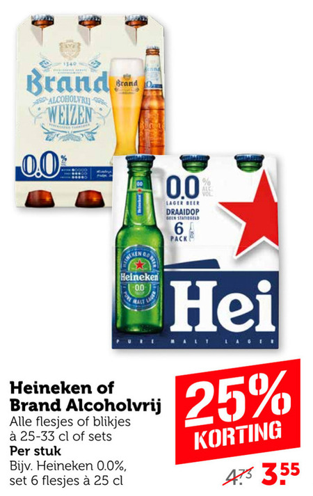 Brand   blikje bier, alcoholvrij bier folder aanbieding bij  Coop - details