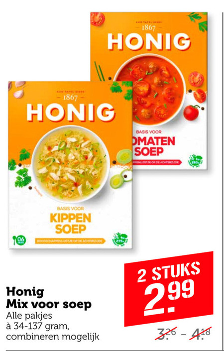 Honig   soep folder aanbieding bij  Coop - details