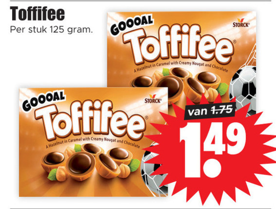 Toffifee   chocolade folder aanbieding bij  Dirk - details