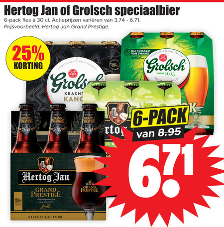 Grolsch   speciaalbier folder aanbieding bij  Dirk - details