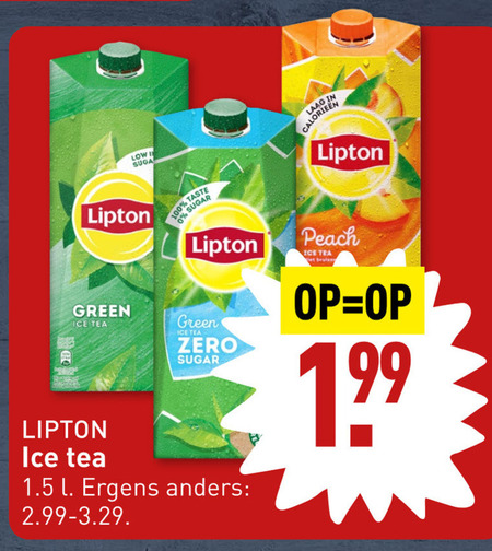 Lipton   ice tea folder aanbieding bij  Aldi - details