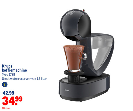 Krups   dolce gusto apparaat folder aanbieding bij  Makro - details