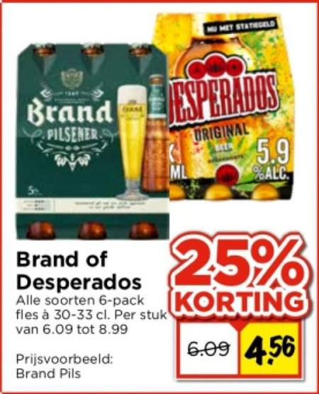 Desperados   blikje bier, speciaalbier folder aanbieding bij  Vomar - details