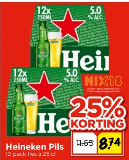 Heineken   flesje bier folder aanbieding bij  Vomar - details