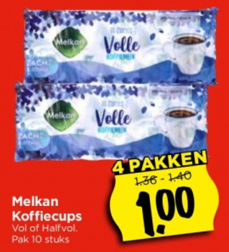 Melkan   koffiecups folder aanbieding bij  Vomar - details