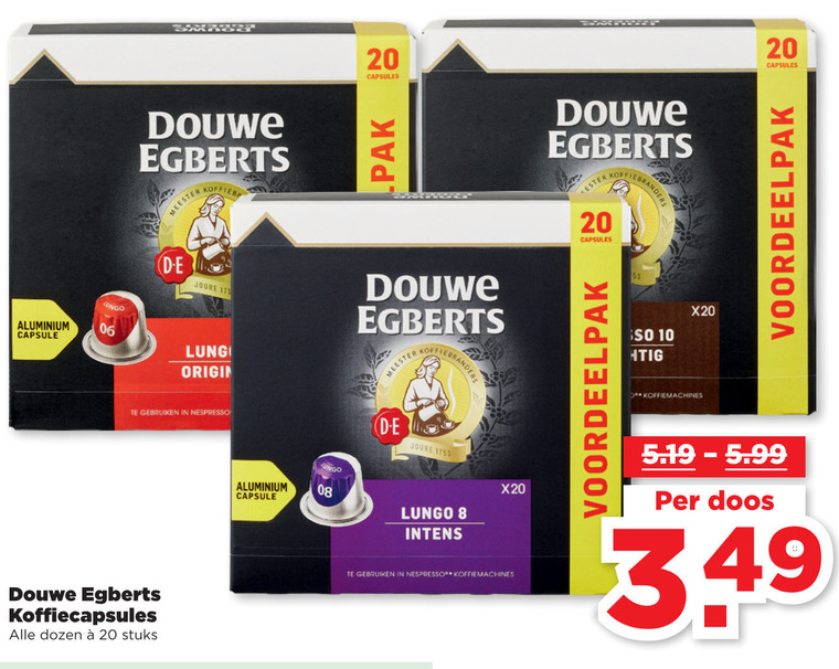 Douwe Egberts   koffiecups folder aanbieding bij  Plus Vandaag - details