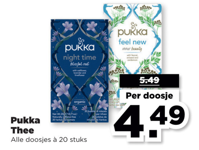 Pukka   thee folder aanbieding bij  Plus Vandaag - details