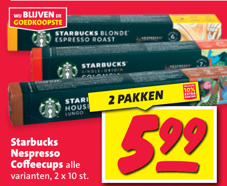 Starbucks   koffiecups folder aanbieding bij  Nettorama - details