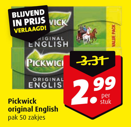 Pickwick   thee folder aanbieding bij  Boni - details